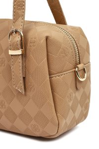 کیف کراس بادی زنانه بژ بلند طرح‌دار دری مد