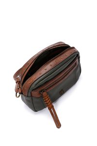 کیف کراس بادی زنانه خاکی بلند دری مد