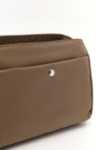 کیف کراس بادی زنانه خاکی بلند پارچه‌ای دری مد