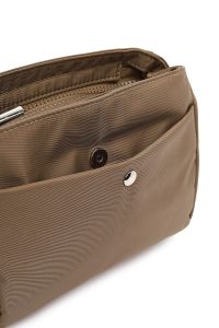 کیف کراس بادی زنانه خاکی بلند پارچه‌ای دری مد