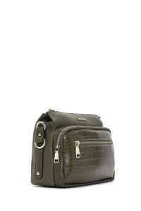 کیف کراس بادی زنانه خاکی بلند کروکو کراس‌بادی دری مد