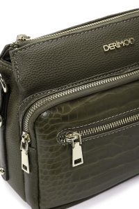 کیف کراس بادی زنانه خاکی بلند کروکو کراس‌بادی دری مد