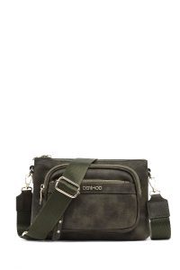 کیف کراس بادی زنانه خاکی دری مد