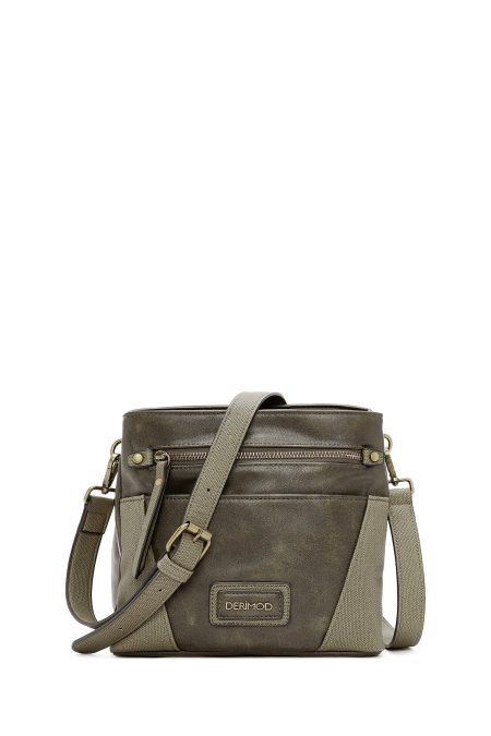 کیف کراس بادی زنانه خاکی کژوال دری مد