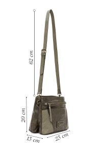 کیف کراس بادی زنانه خاکی کژوال دری مد