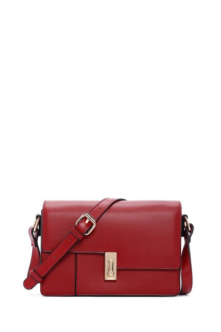 کیف کراس بادی زنانه زرشکی بلند دری مد