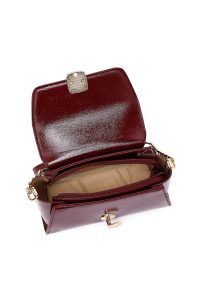 کیف کراس بادی زنانه زرشکی بلند روگان مینی دری مد