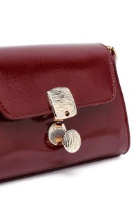 کیف کراس بادی زنانه زرشکی بلند روگان مینی دری مد