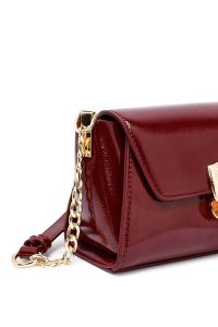 کیف کراس بادی زنانه زرشکی بلند روگان مینی دری مد