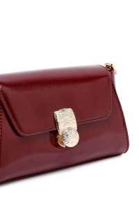 کیف کراس بادی زنانه زرشکی بلند روگان مینی دری مد