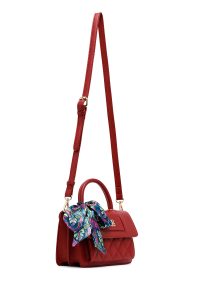 کیف کراس بادی زنانه زرشکی بلند لحافی مینی دری مد