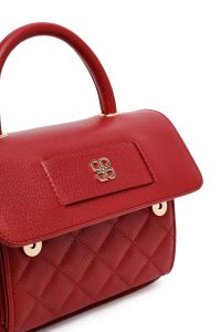 کیف کراس بادی زنانه زرشکی بلند لحافی مینی دری مد