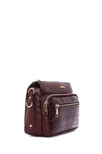 کیف کراس بادی زنانه زرشکی بلند کروکو کراس‌بادی دری مد