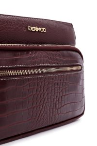 کیف کراس بادی زنانه زرشکی بلند کروکو کراس‌بادی دری مد