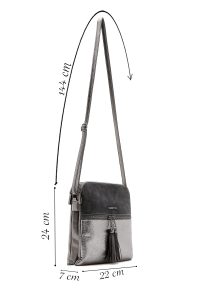 کیف کراس بادی زنانه طوسی بلند دری مد