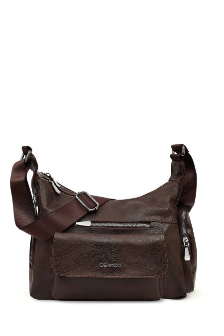 کیف کراس بادی زنانه قهوه‌ای بلند دری مد