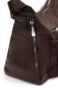 کیف کراس بادی زنانه قهوه‌ای بلند دری مد