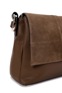 کیف کراس بادی زنانه قهوه‌ای بلند دری مد