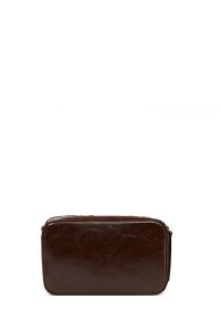 کیف کراس بادی زنانه قهوه‌ای بلند طرح‌دار دری مد