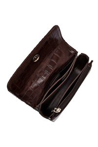 کیف کراس بادی زنانه قهوه‌ای بلند چاپی دری مد