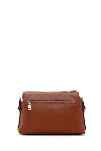 کیف کراس بادی زنانه قهوه‌ای بلند کروکو کراس‌بادی دری مد