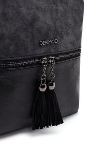 کیف کراس بادی زنانه مشکی بلند با جزئیات پاپیون دری مد