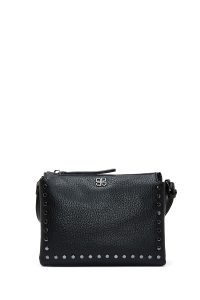 کیف کراس بادی زنانه مشکی بلند جزئیات فلزی دری مد