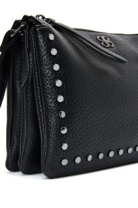 کیف کراس بادی زنانه مشکی بلند جزئیات فلزی دری مد