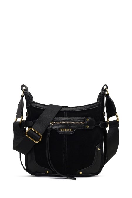 کیف کراس بادی زنانه مشکی بلند جیر دری مد