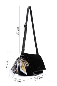 کیف کراس بادی زنانه مشکی بلند جیر دری مد