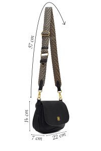 کیف کراس بادی زنانه مشکی بلند دری مد