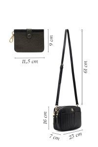 کیف کراس بادی زنانه مشکی بلند دری مد