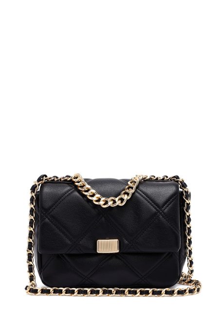 کیف کراس بادی زنانه مشکی بلند لحافی دری مد