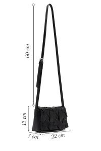 کیف کراس بادی زنانه مشکی بلند مینی دری مد