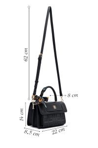 کیف کراس بادی زنانه مشکی بلند چاپی دری مد