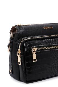 کیف کراس بادی زنانه مشکی بلند کروکو کراس‌بادی دری مد