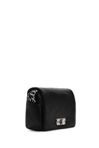 کیف کراس بادی زنانه مشکی زنجیر دار لحافی مینی دری مد