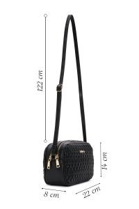 کیف کراس بادی زنانه مشکی لحافی دری مد