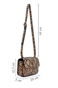 کیف کراس بادی زنانه ویزون بلند طرح‌دار دری مد