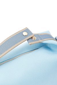 کیف کراس بادی زنانه چرم آبی بند بلند دری مد