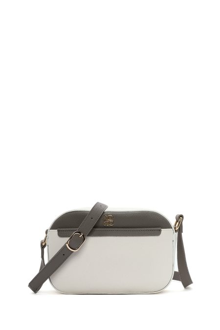 کیف کراس بادی زنانه چرم سفید بند بلند دری مد