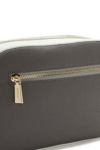 کیف کراس بادی زنانه چرم سفید بند بلند دری مد