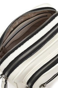 کیف کراس بادی زنانه چرم سفید بند بلند دری مد