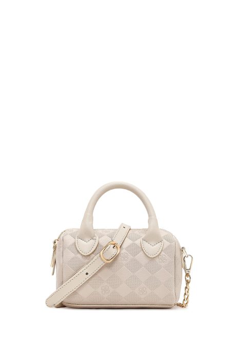 کیف کراس بادی زنانه کرم بلند طرح‌دار مینی دری مد