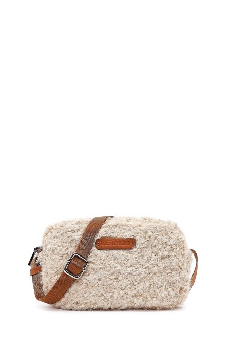 کیف کراس بادی زنانه کرم بلند پشمی دری مد