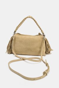 کیف کراس‌بادی زنانه جیر ریش‌دار کوچک زارا – ZARA
