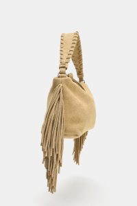 کیف کراس‌بادی زنانه جیر ریش‌دار کوچک زارا – ZARA