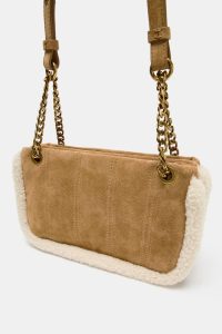 کیف کراس‌بادی زنانه چرمی ترکیبی زارا – ZARA
