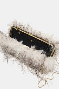 کیف کلاچ زنانه خز مصنوعی زارا – ZARA