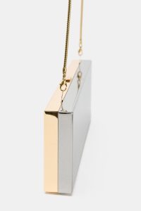 کیف کلاچ زنانه فلزی سخت زارا – ZARA